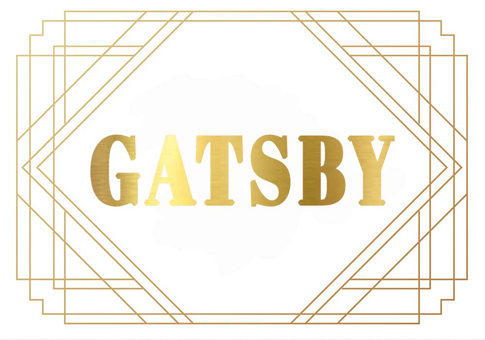 Afdrukken Koningin Van toepassing Huwelijk op het thema “The Great Gatsby” jaren '20